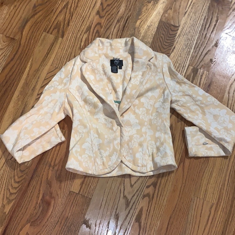 True Meaning Pale Yellow Blazer 6 $275